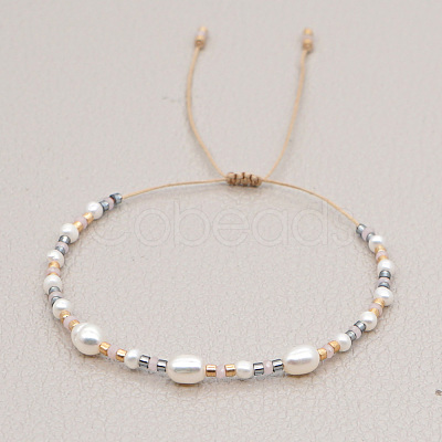 Elegant and Minimalist Pearl Braided Bracelets for Women EI8564-1