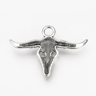 Tibetan Style Alloy Pendants TIBEP-Q078-10AS-NR-1