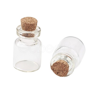 Bead Containers Clear Glass Jar Glass Bottles AJEW-JP0001-02-1