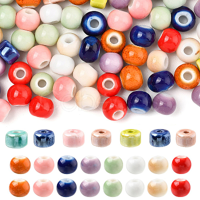 Handmade Porcelain Beads PORC-YW0001-72-1