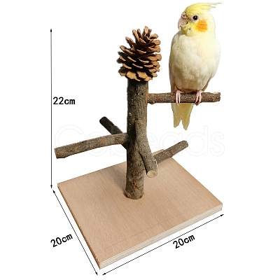 Wood Bird Playground with Pinecone PW-WG55544-03-1