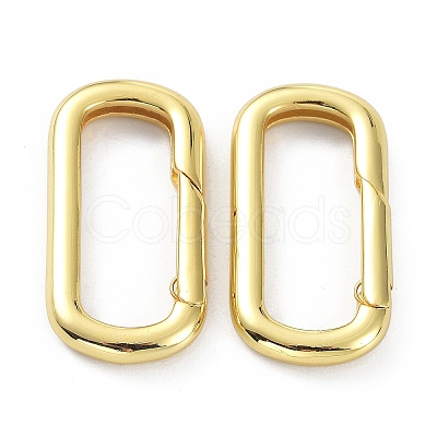 Brass Keychain Clasps X-KK-B046-01G-1