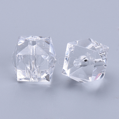Transparent Acrylic Beads TACR-Q259-10mm-V01-01-1