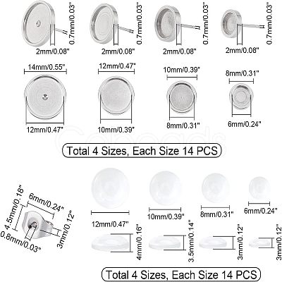 DIY Stud Earring Making Kits DIY-UN0002-59-1