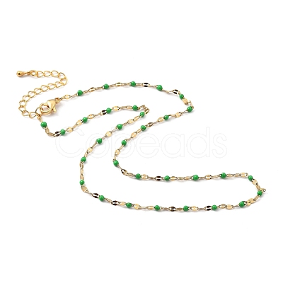 304 Stainless Steel Link Chain Necklaces NJEW-JN03084-07-1