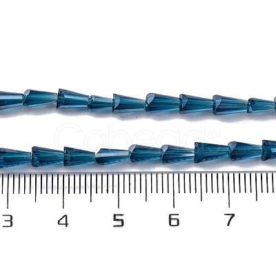 Transparent Electroplate Glass Beads Strands EGLA-H107-02A-PL02-1