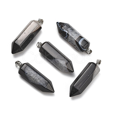 Natural Crystal Core Agate Pendants GG-CBAA0EE-02P-08-1