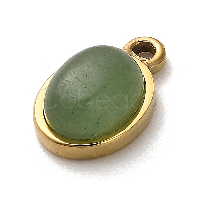 Natural Green Aventurine Pendants STAS-R009-04G-01-1