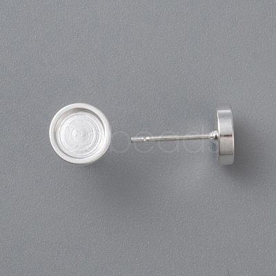 304 Stainless Steel Stud Earring Findings STAS-H410-07S-C-1