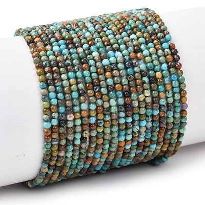 Natural Turquoise Beads Strands X-G-K366-G01-2mm-1