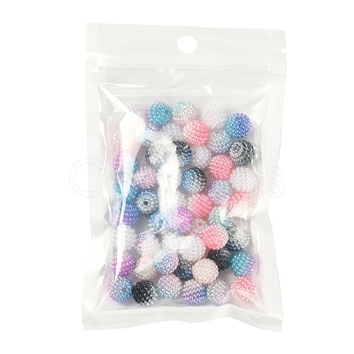 50Pcs 5 Colors Imitation Pearl Acrylic Beads OACR-FS0001-04-1