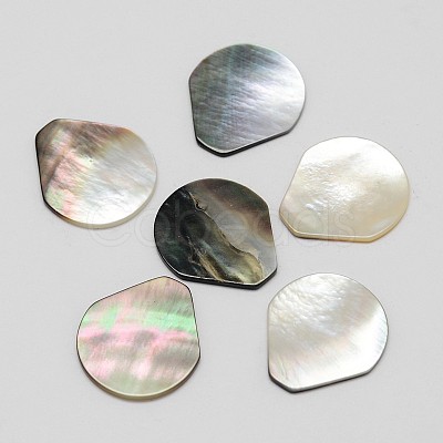 Teardrop Black Lip Shell Cabochons SSHEL-M008-02-1