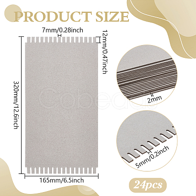 24Pcs Cardboard Weaving Looms DIY-FG0001-41A-1