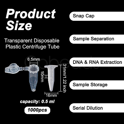 Transparent Disposable Plastic Centrifuge Tube FIND-WH0152-224A-1