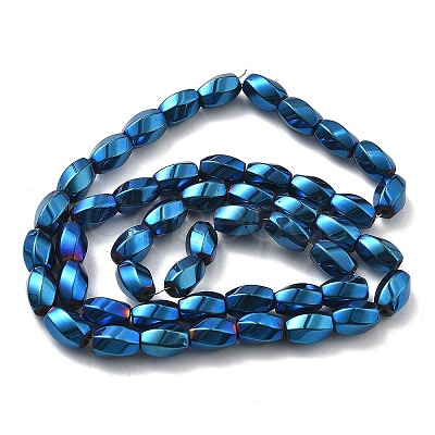 Electroplated Synthetic Magnetic Hematite Beads Strands G-P545-G01-02E-1
