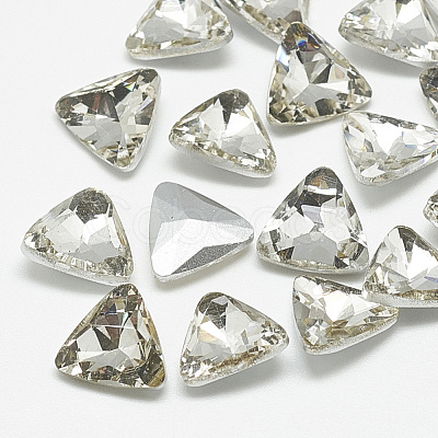 Pointed Back Glass Rhinestone Cabochons RGLA-T087-16mm-01-1