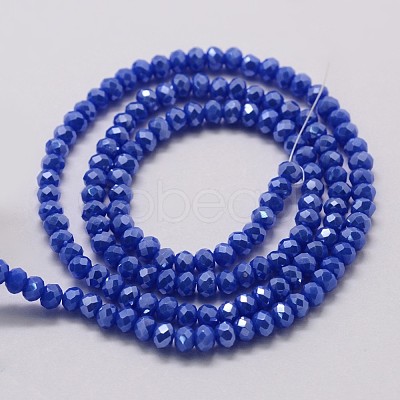 Electroplate Glass Bead Strands X-GLAA-K016-2x3mm-08PL-1