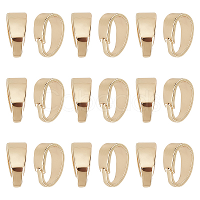 200Pcs Brass Snap on Bails KK-BBC0011-42-1