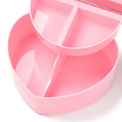 Heart Plastic Jewelry Boxes LS-OBOX-F006-09B-1