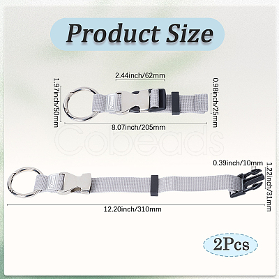 PP Adjustable Luggage Straps AJEW-WH20006-83B-1
