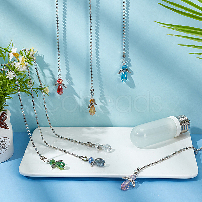 Faceted Glass Ceiling Fan Pull Chain Extenders FIND-AB00003-1