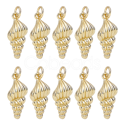 10Pcs Brass Pendants KK-HY0004-09-1