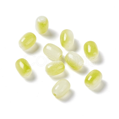 Opaque Glass Beads GLAA-F117-06G-1