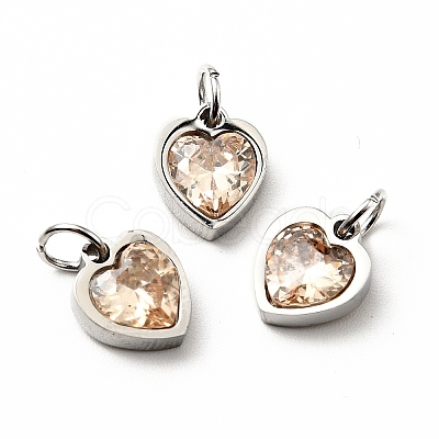 304 Stainless Steel Pendants STAS-D189-06P-11-1
