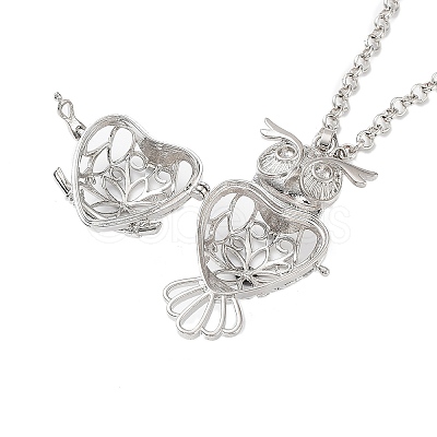 Brass Pendant Necklaces NJEW-P299-A01-P-1