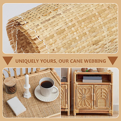1 Roll Natural Rattan Placemats AJEW-BC0007-32-1