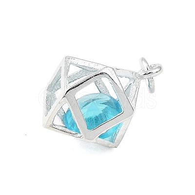 S925 Sterling Silver with Cubic Zirconia Charms LS-STER-Q006-07B-P-1