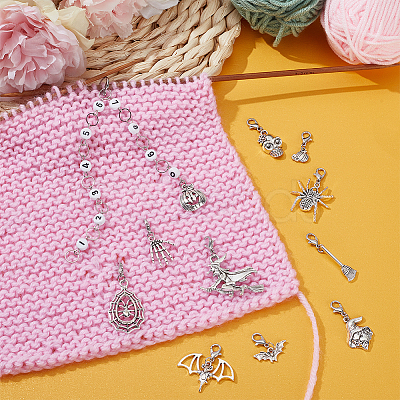 DIY Halloween Knitting Tool Sets HJEW-BC00026-1