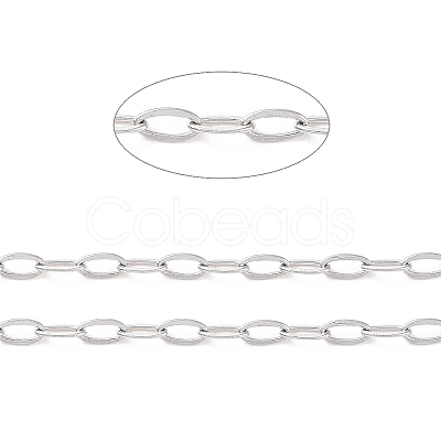 Tarnish Resistant 304 Stainless Steel Cable Chains CHS-C002-03P-02-1