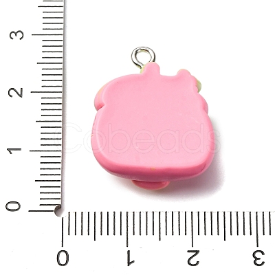 Opaque Resin Pendants RESI-V011-01D-1