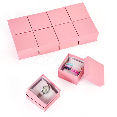 Square Paper Jewelry Bracelet Gift Boxes CON-TAC0010-91C-1