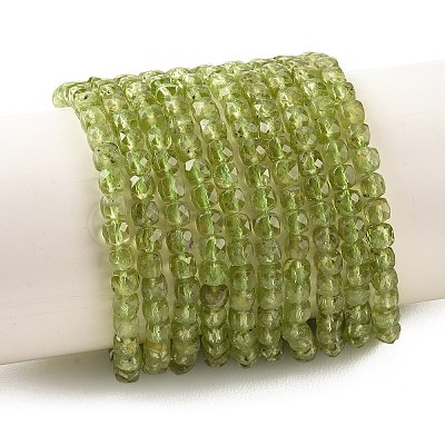Natural Peridot Beads Strands G-K376-D03-4x4mm-1