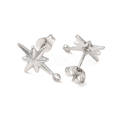 304 Stainless Steel Stud Earrings STAS-K291-13B-P-1