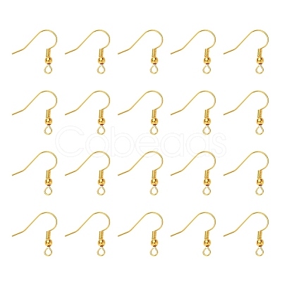 Brass Earring Hooks KK-YW0001-28G-1