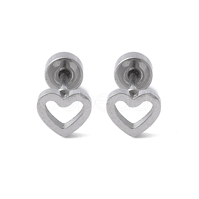 304 Stainless Steel Stud Earrings for Women EJEW-E603-05E-P-1