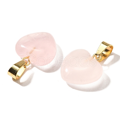 Natural Rose Quartz Pendants G-I311-A13-G-1