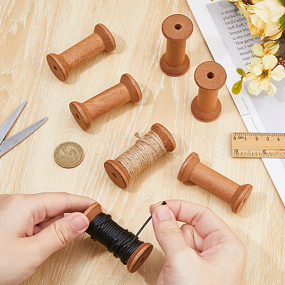 Wooden Empty Spools for Wire WOOD-WH0034-88-1
