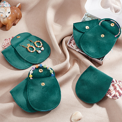 Velvet Jewelry Flap Pouches LS-TP-WH0007-13G-01-1