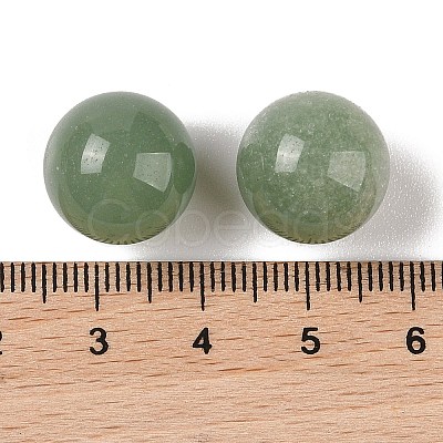 Natural Green Aventurine No Hole Sphere Beads G-K353-04C-02-1