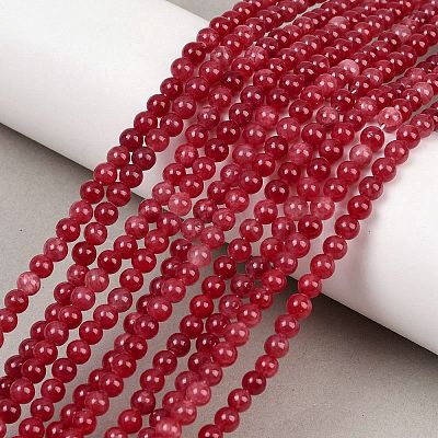 Natural Dyed Marble Beads Strands X-G-D315-A01-05-4mm-1