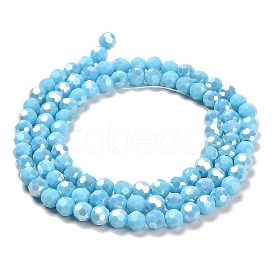 Opaque Glass Beads Stands EGLA-A035-P6mm-B08-1