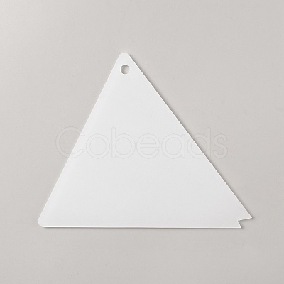 Acrylic Ski Wax Scraper for Ski and Snowboard Tuning AJEW-WH0270-032B-1