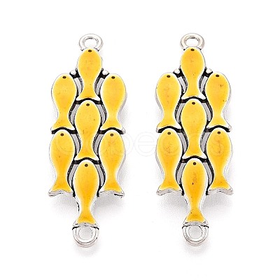 Alloy Enamel Connector Charms TIBE-N016-09AS-01-1