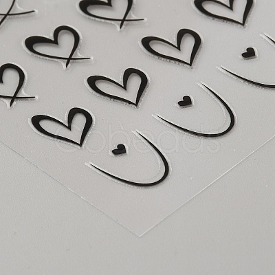 4 Sheets 4 Styles Plastic Stickers MRMJ-DJ0001-11-1