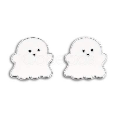 Ghost Shape Enamel Pin JEWB-N007-214-1