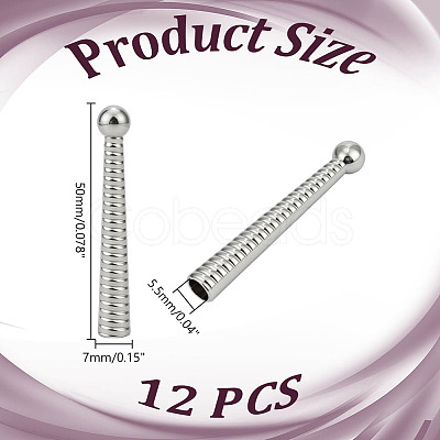 12Pcs Alloy Cord Ends FIND-HY0004-71P-1